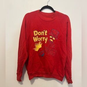vintage graphic crewneck sweater